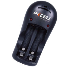 Cargador de batería PKCELL marca 2 ranuras 8126 para AA AAA 9V batería